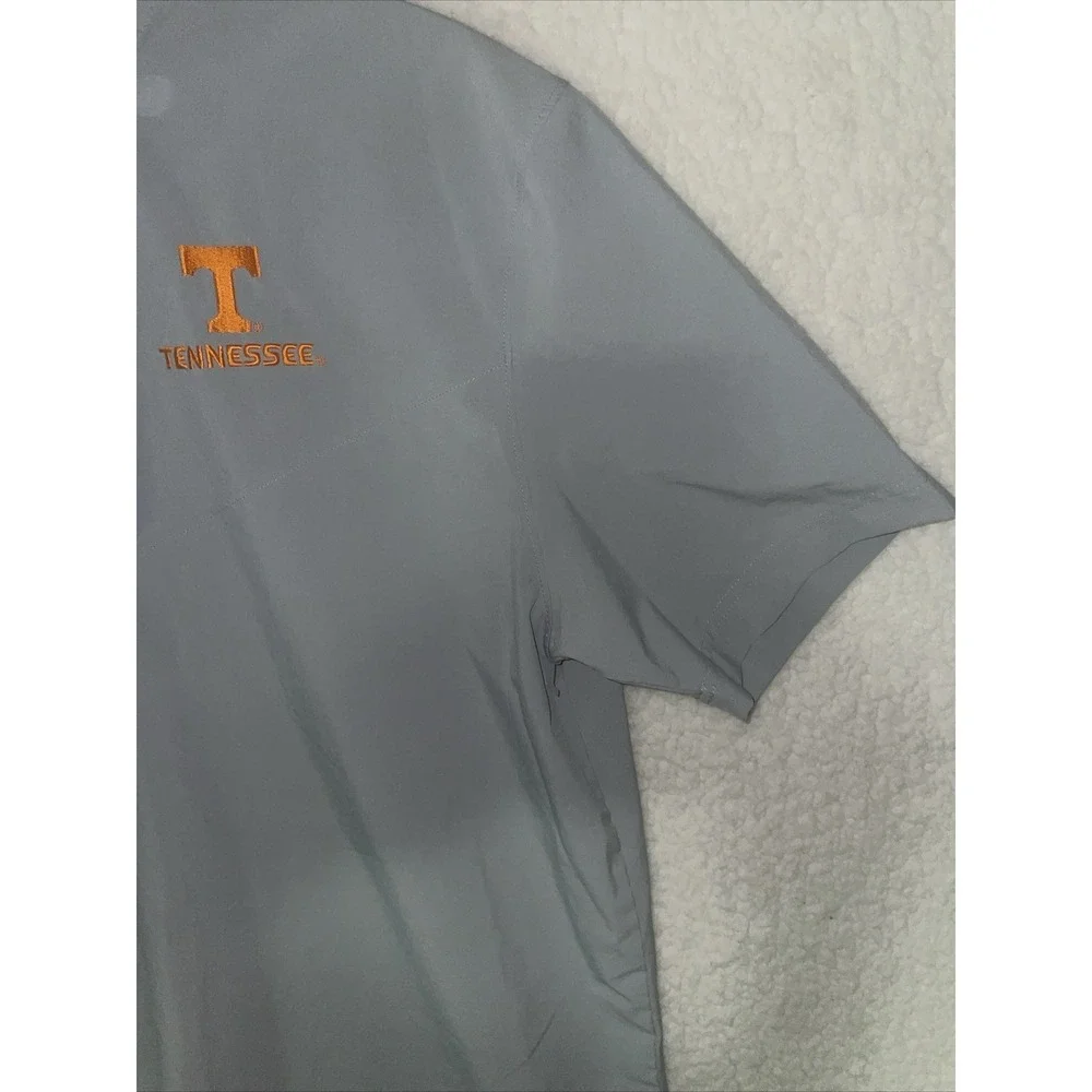 Nike Tennessee Volunteers On-Field Dri-FIT‎ Polo Shirt Mens M Grey Orange NCAA